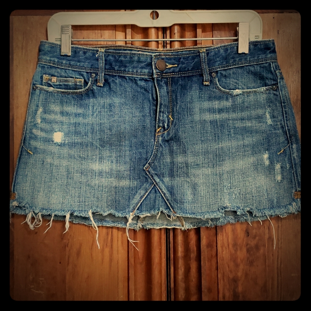 ABERCROMBIE & FITCH MINI DENIM SKIRT WOMEN SIZE 2